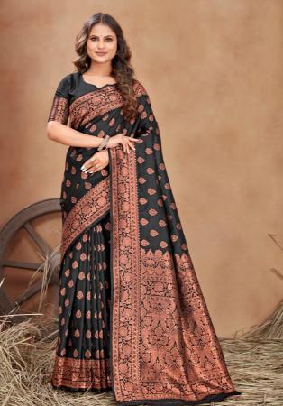 Picture of Admirable Silk Black Saree