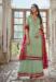 Picture of Georgette Dark Sea Green Straight Cut Salwar Kameez