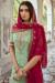 Picture of Georgette Dark Sea Green Straight Cut Salwar Kameez