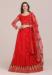 Picture of Beauteous Net Crimson Lehenga Choli