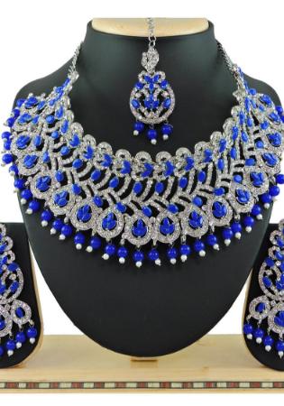 Picture of Sightly Midnight Blue Necklace Set