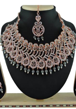 Picture of Alluring Grey Necklace Set