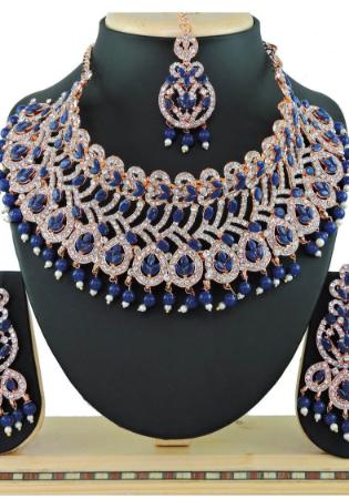 Picture of Ravishing Midnight Blue Necklace Set