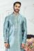 Picture of Magnificent Silk Light Steel Blue Kurtas