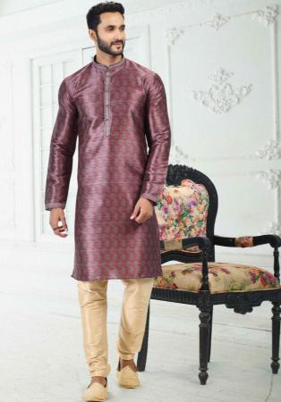 Picture of Excellent Silk Dim Gray Kurtas