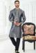 Picture of Splendid Silk Slate Grey Kurtas