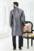 Picture of Splendid Silk Slate Grey Kurtas