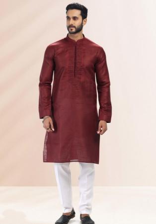 Picture of Taking Silk Brown Kurtas