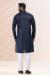 Picture of Statuesque Silk Navy Blue Kurtas