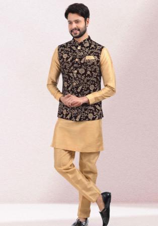 Picture of Wonderful Silk Burly Wood Kurtas