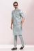 Picture of Good Looking Silk Light Slate Grey Kurtas