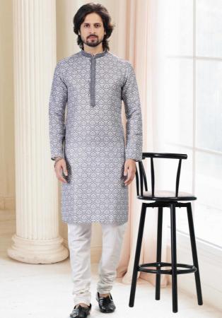 Picture of Grand Light Slate Grey Kurtas