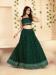 Picture of Wonderful Georgette Dark Green Lehenga Choli