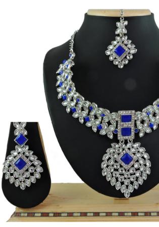 Picture of Appealing Midnight Blue Necklace Set