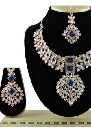 Picture of Exquisite Light Blue Necklace Set