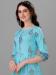 Picture of Fine Rayon Medium Turquoise Readymade Gown