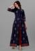 Picture of Pleasing Rayon Midnight Blue Readymade Gown