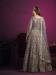 Picture of Sightly Net Dark Orchid Anarkali Salwar Kameez