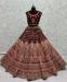 Picture of Good Looking Chiffon Maroon Lehenga Choli