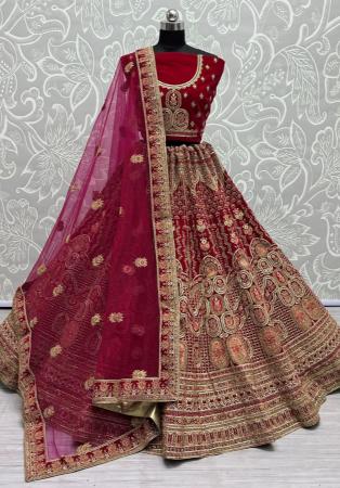 Picture of Graceful Chiffon Hot Pink Lehenga Choli