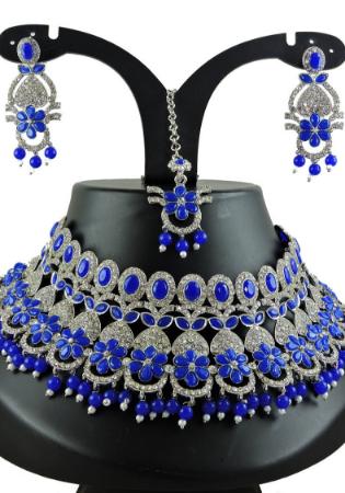 Picture of Wonderful Midnight Blue Necklace Set