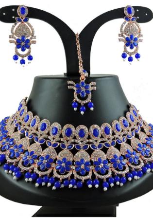 Picture of Lovely Midnight Blue Necklace Set