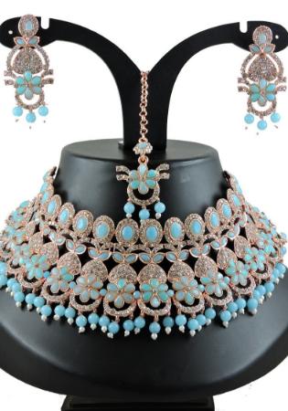 Picture of Enticing Cadet Blue Necklace Set