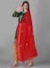 Picture of Georgette Dark Olive Green Straight Cut Salwar Kameez