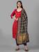 Picture of Good Looking Silk Crimson Straight Cut Salwar Kameez