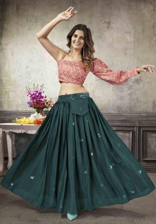 Picture of Alluring Silk Rosy Brown Readymade Lehenga Choli