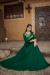 Picture of Shapely Georgette Forest Green Readymade Gown