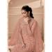 Picture of Pleasing Net Burly Wood Straight Cut Salwar Kameez