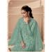 Picture of Net Dark Sea Green Straight Cut Salwar Kameez