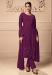 Picture of Ideal Net Purple Straight Cut Salwar Kameez