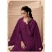 Picture of Ideal Net Purple Straight Cut Salwar Kameez