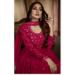 Picture of Comely Georgette Maroon Anarkali Salwar Kameez