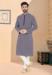 Picture of Marvelous Silk Light Steel Blue Kurtas