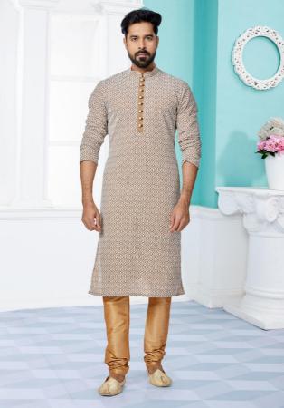 Picture of Appealing Silk Rosy Brown Kurtas