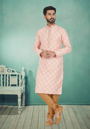 Picture of Pretty Silk Pink Kurtas