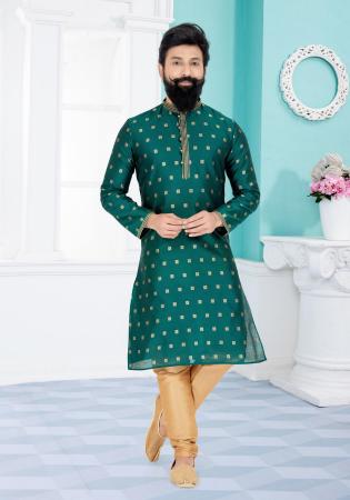 Picture of Fascinating Silk Sea Green Kurtas