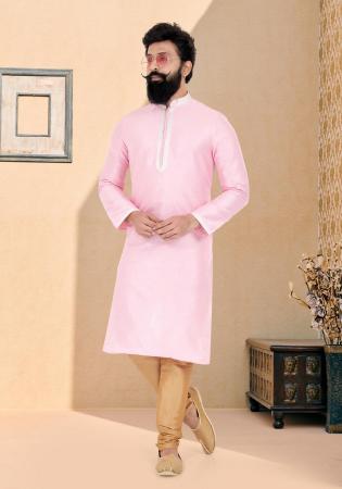 Picture of Charming Silk Pink Kurtas