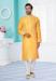 Picture of Fascinating Silk Yellow Kurtas