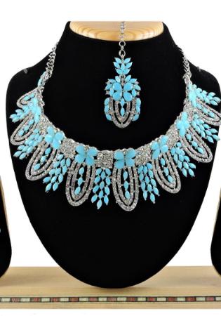 Picture of Comely Cadet Blue Necklace Set