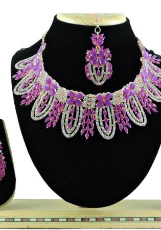 Picture of Resplendent Purple Necklace Set