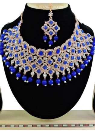 Picture of Elegant Royal Blue Necklace Set