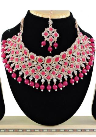 Picture of Delightful Light Coral Necklace Set