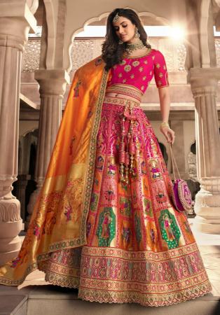 Picture of Appealing Georgette Pink Saree