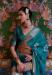 Picture of Lovely Organza Light Blue Saree