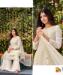 Picture of Elegant Georgette White Straight Cut Salwar Kameez