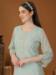 Picture of Georgette Powder Blue Straight Cut Salwar Kameez